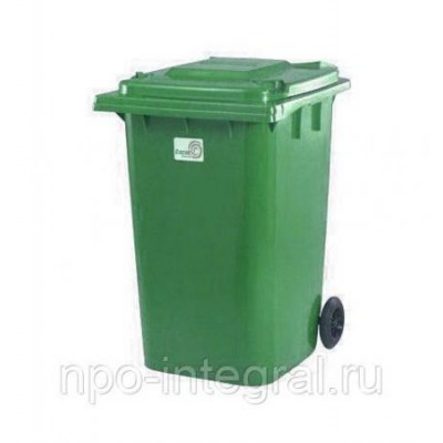 Пластиковый мусорный евроконтейнер Razak 360 л