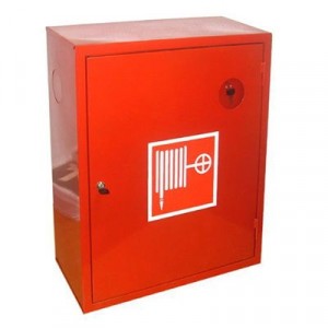 Навесной закрытый пожарный шкаф ШПК-310 НЗК красный